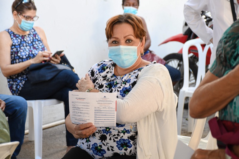 Aplicación de 2da. Dosis de vacunas contra la Covid-19