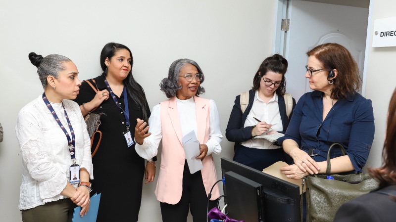 CONAPE realiza actividad de recibimiento a la señora Claudia Mahler en el Centro de Ciudad Juan B.