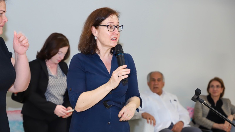 CONAPE realiza actividad de recibimiento a la señora Claudia Mahler en el Centro de Ciudad Juan B.
