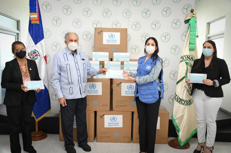 OMS/OPS dona mascarillas a CONAPE