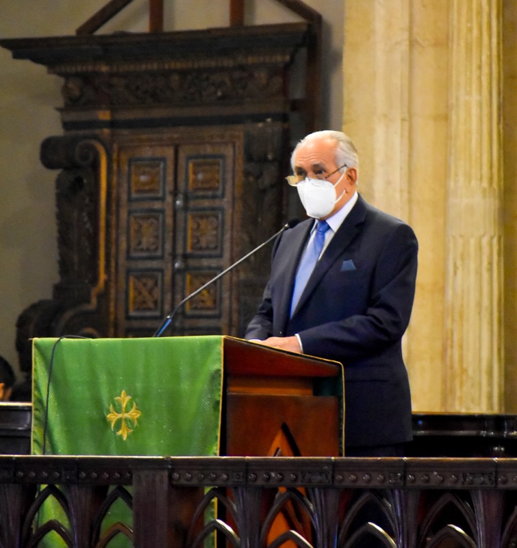 El director ejecutivo del CONAPE participo en la eucaristía celebrada en honor al Dia de los Abuelos