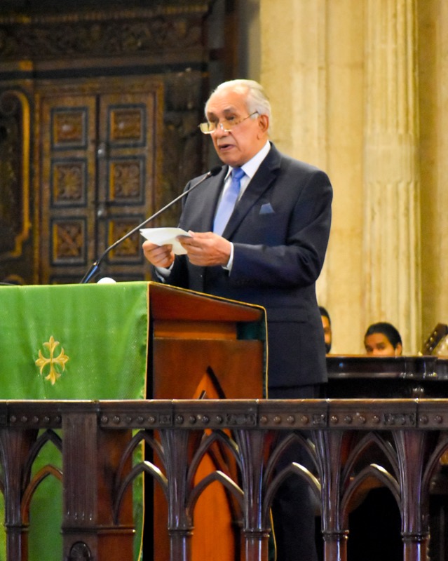 El director ejecutivo del CONAPE participo en la eucaristía celebrada en honor al Dia de los Abuelos
