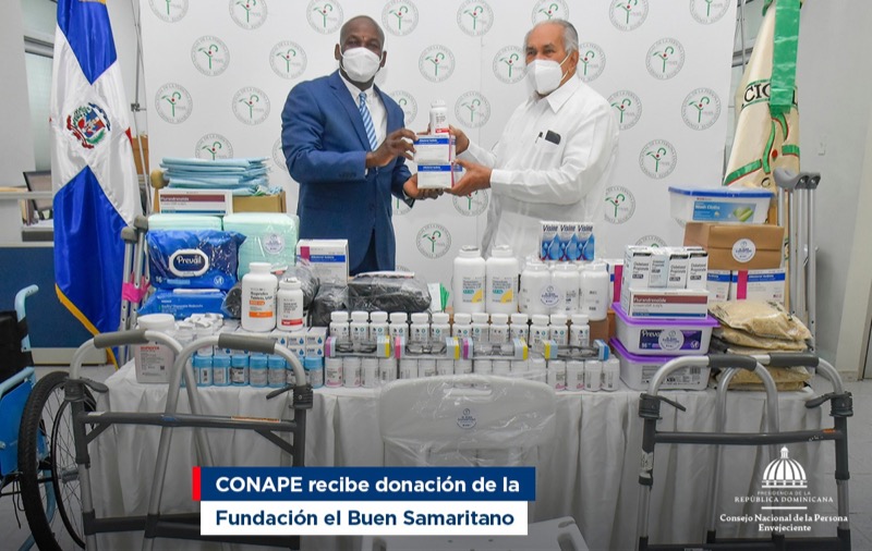 CONAPE recibe sillas de ruedas, alimentos, medicinas y otros insumos