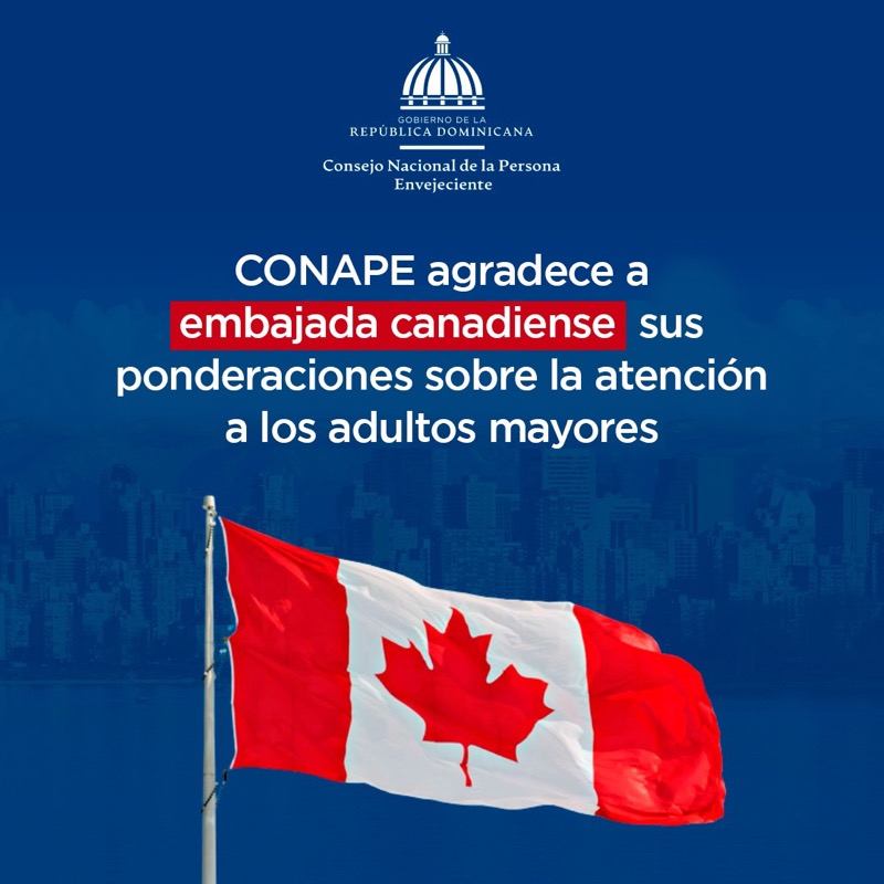 CONAPE agradece a embajada canadiense sus ponderaciones sobre atención a adultos mayores.